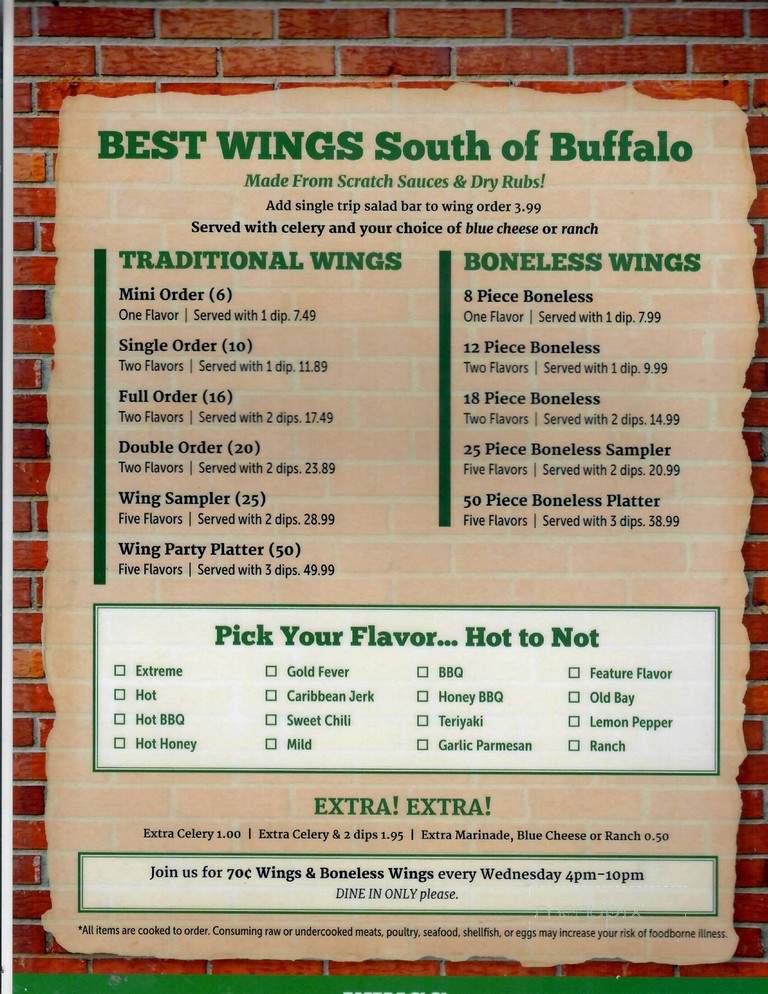 County Seat - Lillington, NC menu_pic