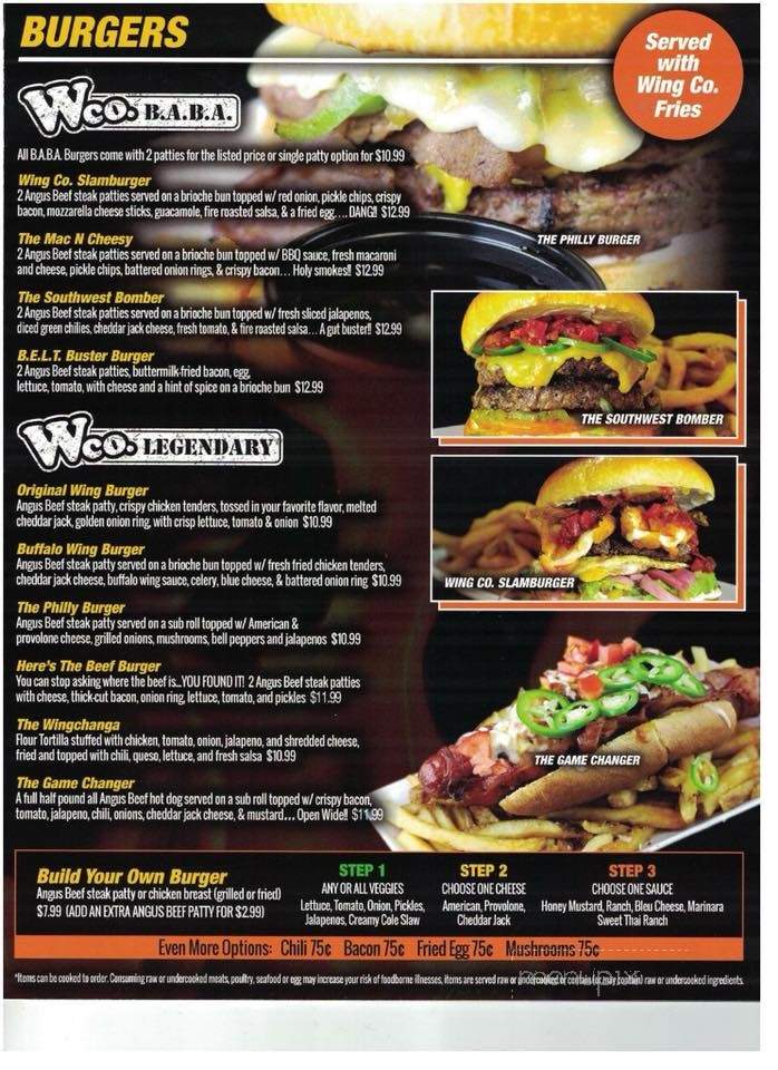 The Wing House - Cameron, NC menu_pic