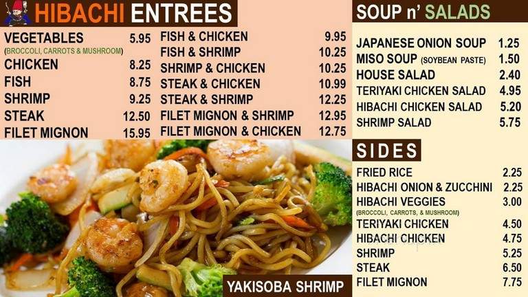 Miyabi Jr Express - Fayetteville, NC menu_pic