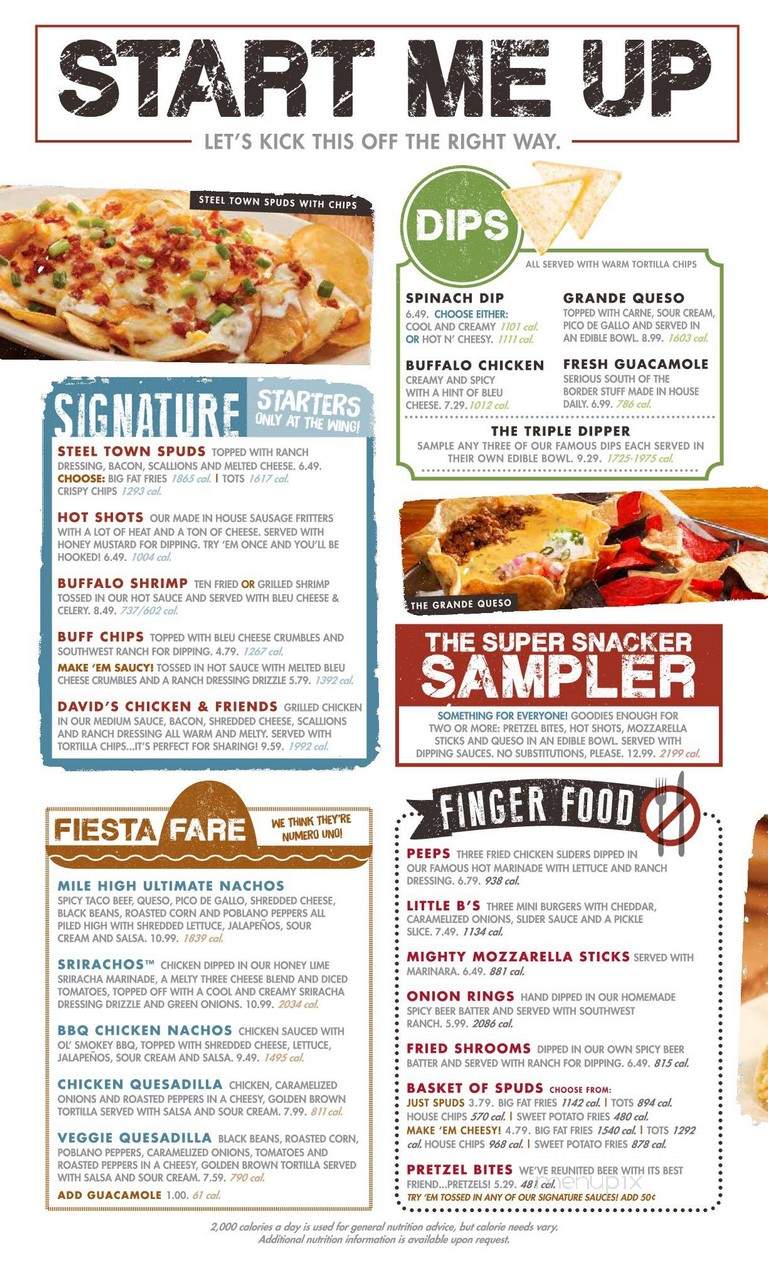 Wild Wings Cafe - Asheville, NC menu_pic