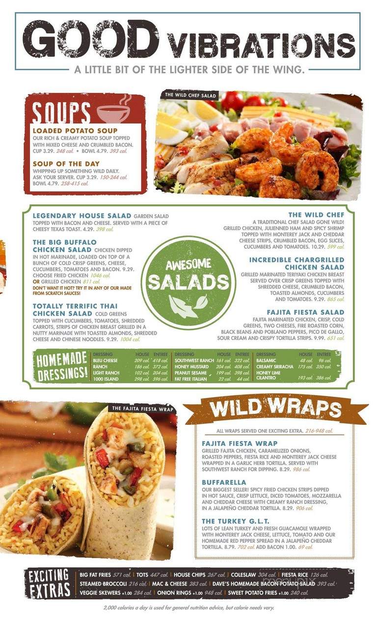 Wild Wings Cafe - Asheville, NC menu_pic