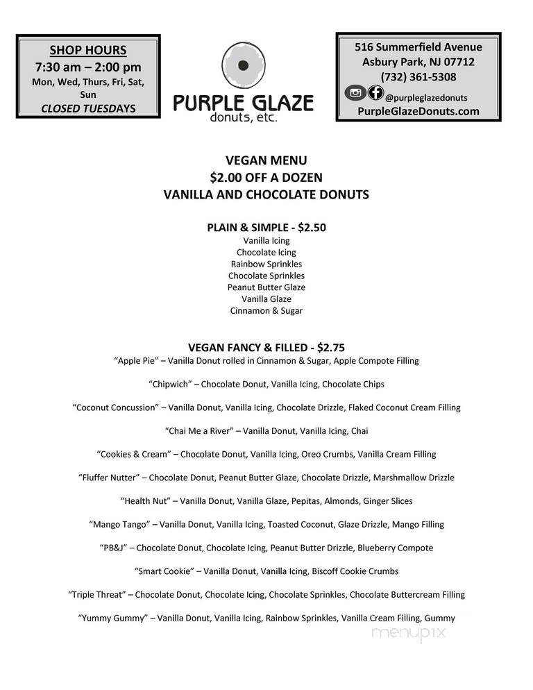 Purple Glaze Donuts - Asbury Park, NJ