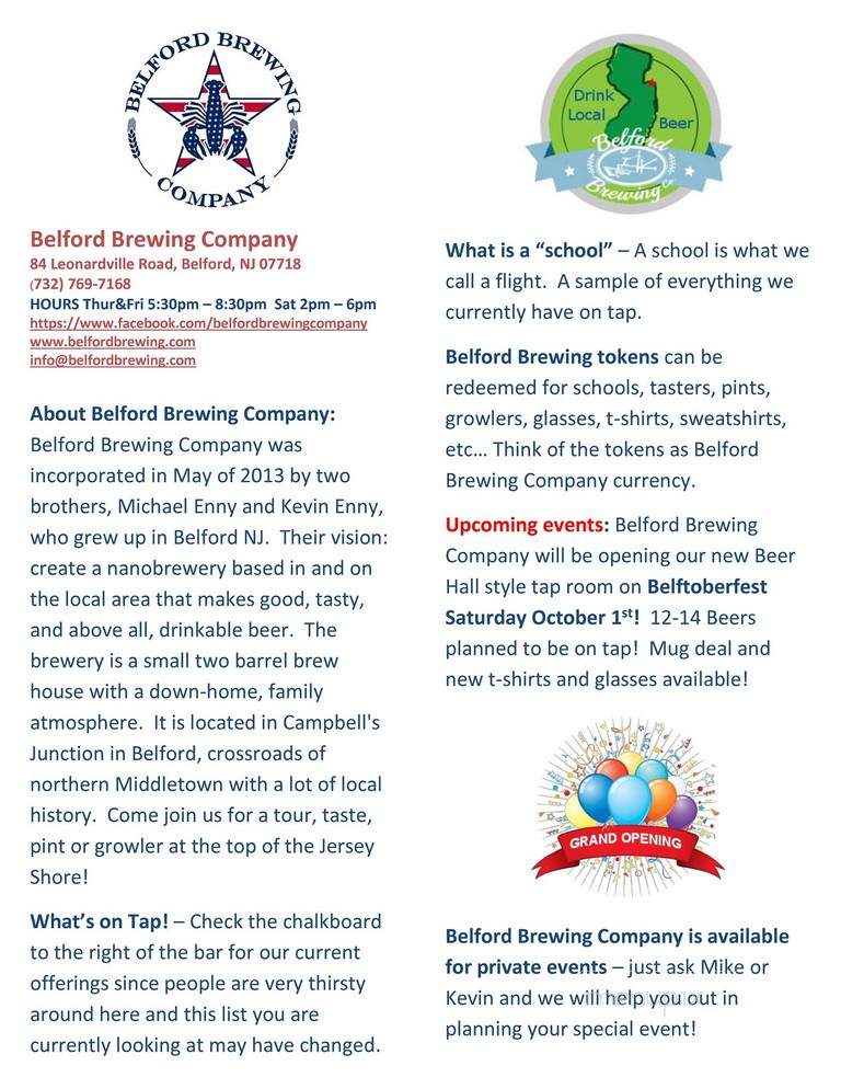 Belford Brewing Company - Belford, NJ