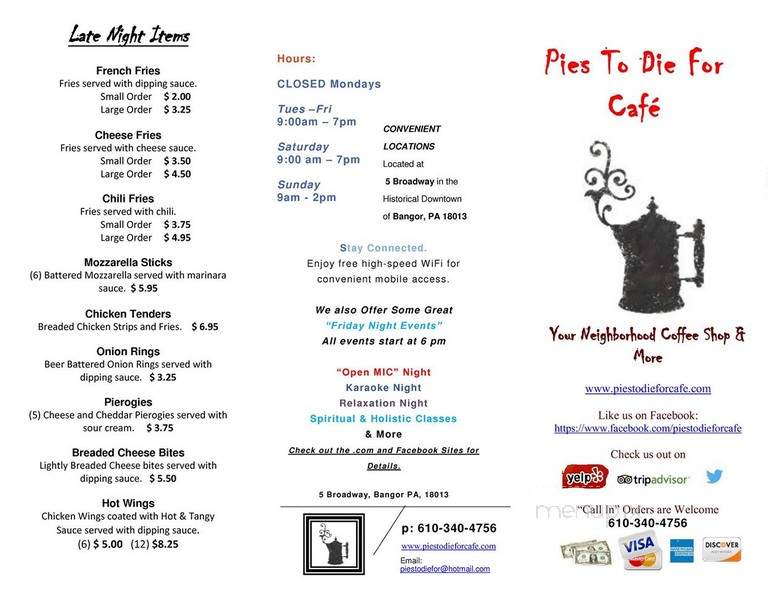 Pies To Die For Cafe - Pen Argyl, PA