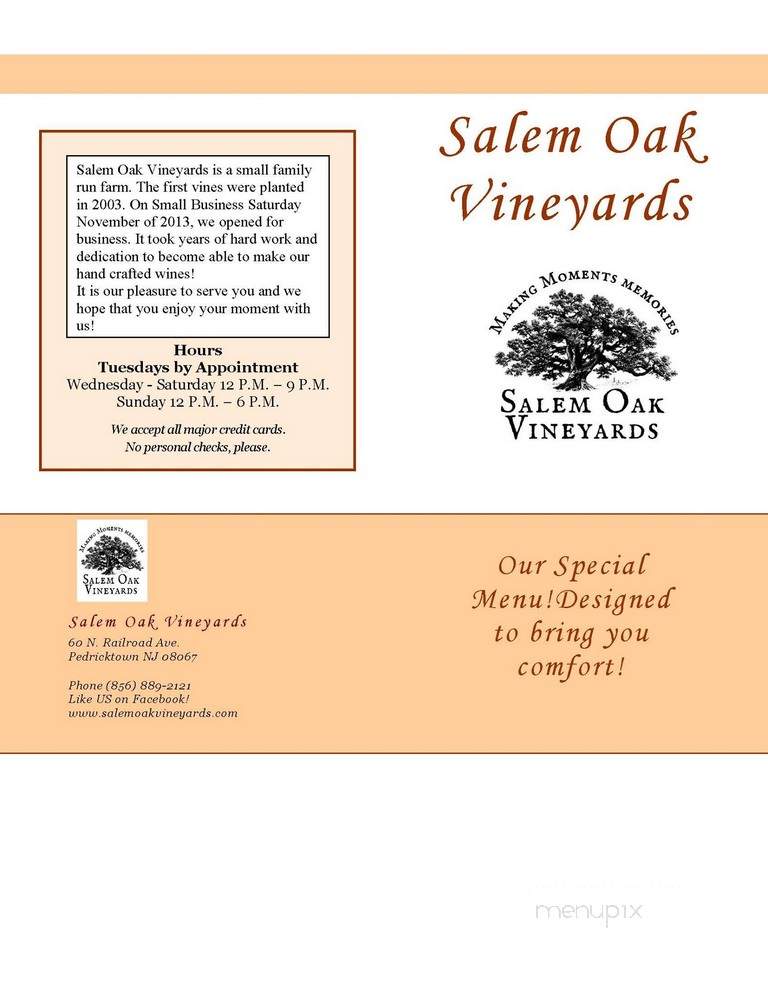 Salem Oak Vineyards - Pedricktown, NJ