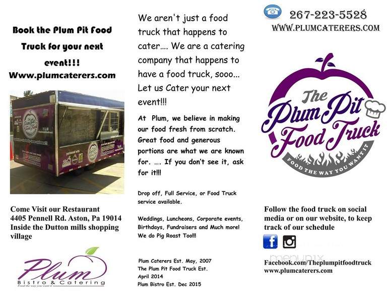 Plum Caterers - Claymont, DE menu_pic