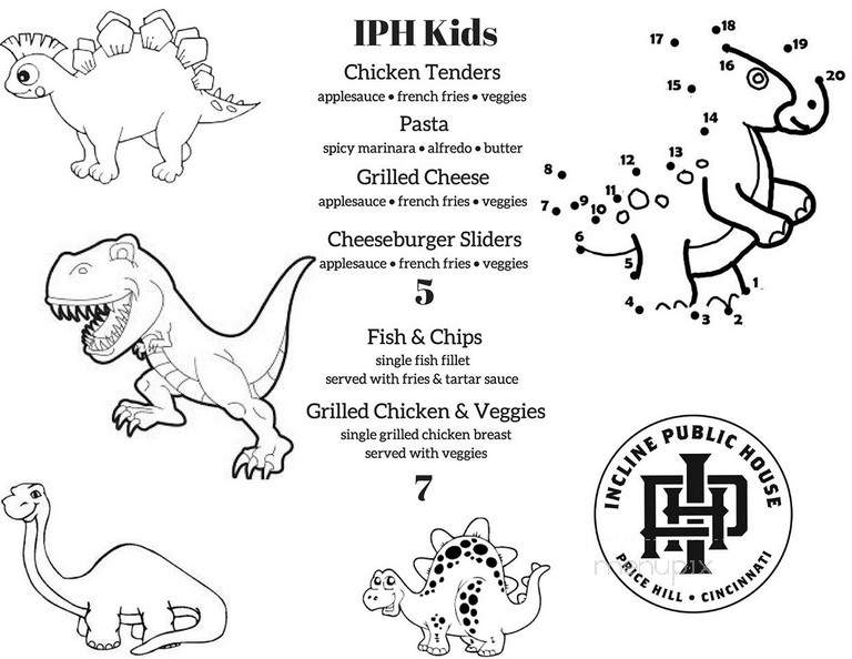 Incline Public House - Cincinnati, OH menu_pic