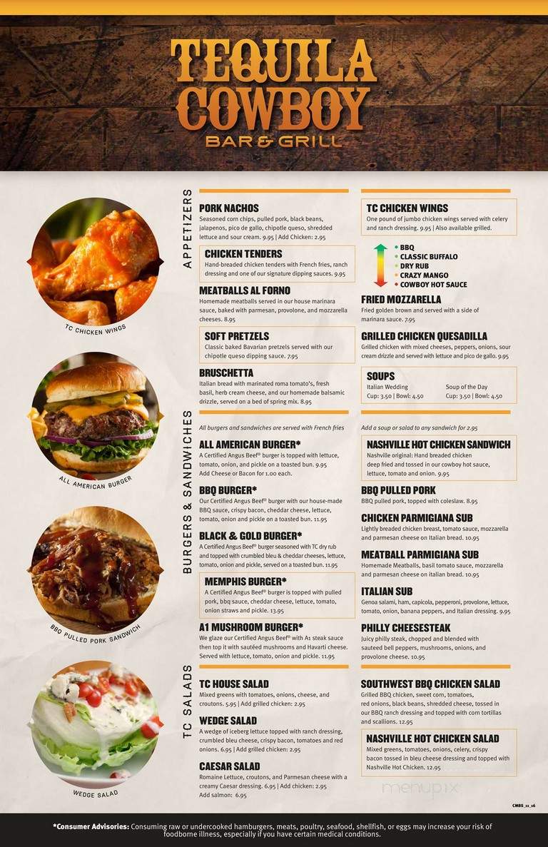 Tequila Cowboy - Columbus, OH menu_pic