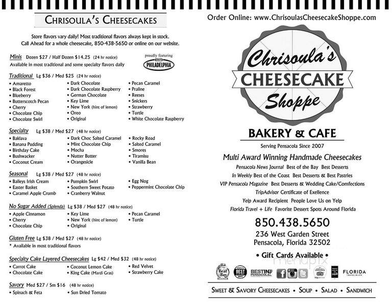 Chrisoula's Cheesecake Shoppe - Pensacola, FL