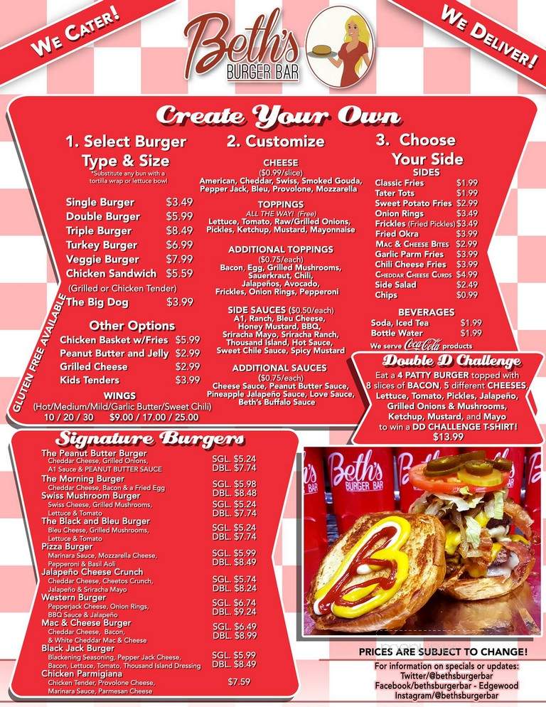 K burgers - Edgewood, FL menu_pic