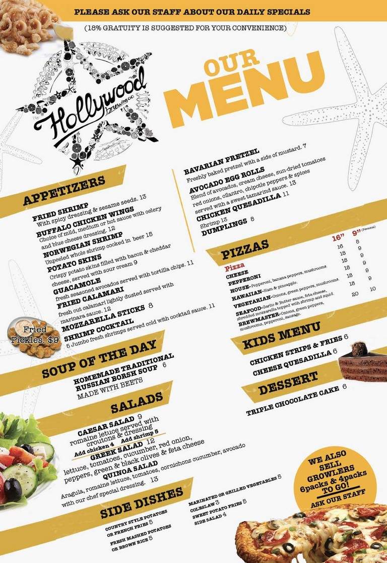 Hollywood Brewing Co. - Hollywood, FL menu_pic