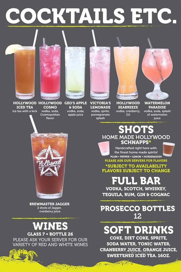Hollywood Brewing Co. - Hollywood, FL menu_pic