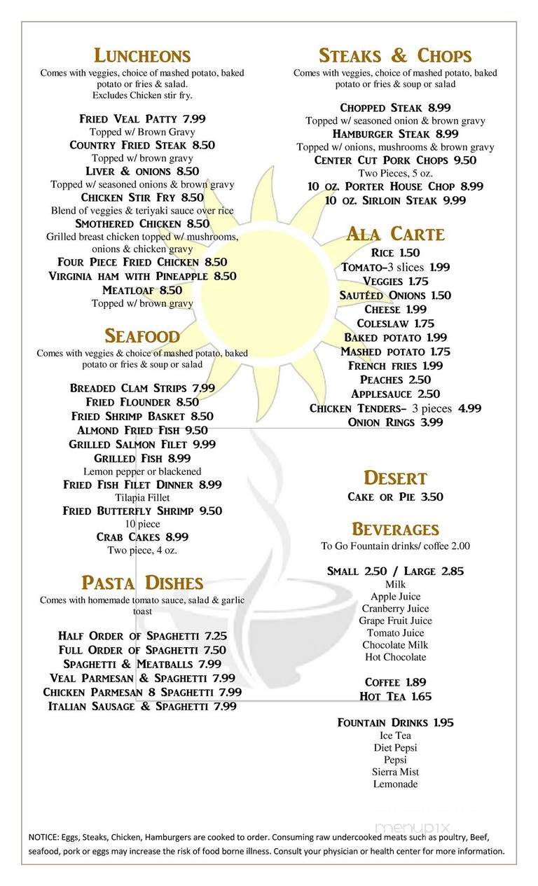 Sun City Cafe - Sun City Center, FL menu_pic
