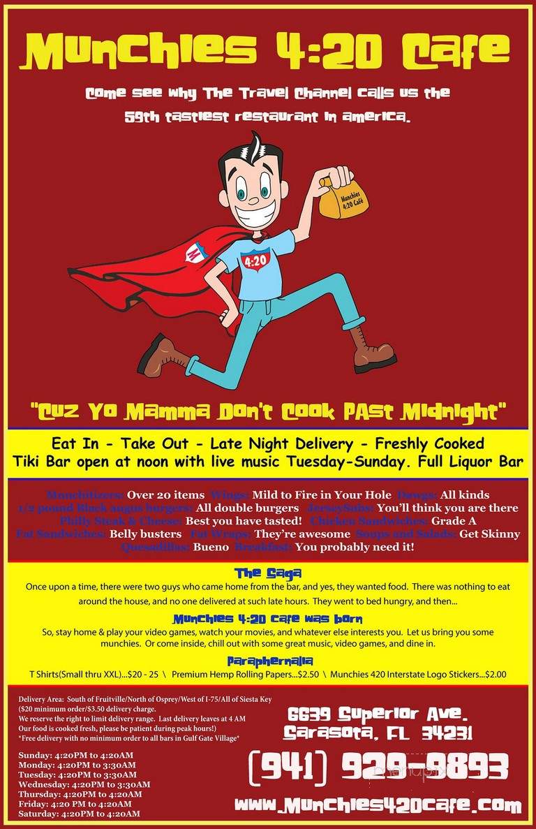 Munchies on the Key - Sarasota, FL menu_pic
