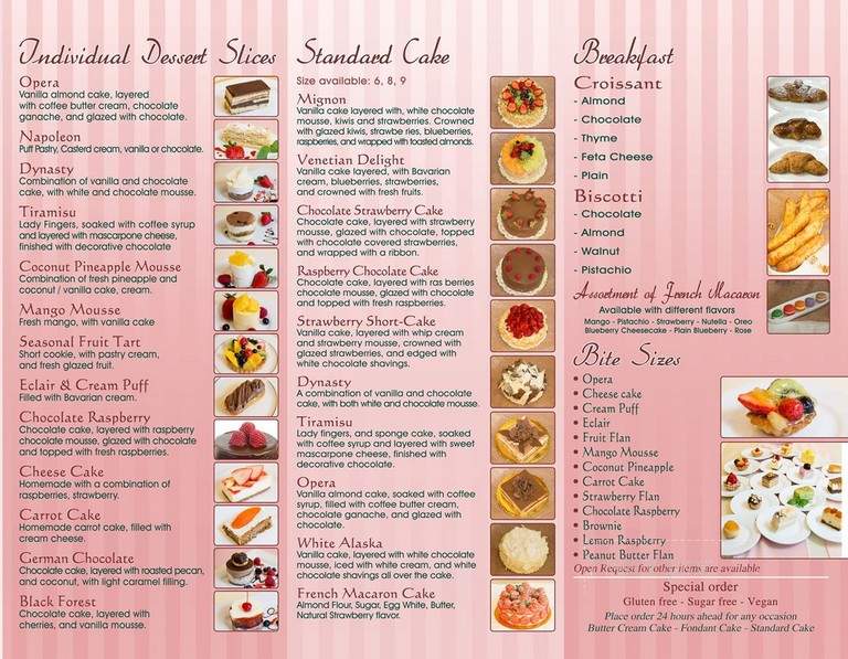 So Sweet Lebanese & French Pastries - Toledo, OH menu_pic