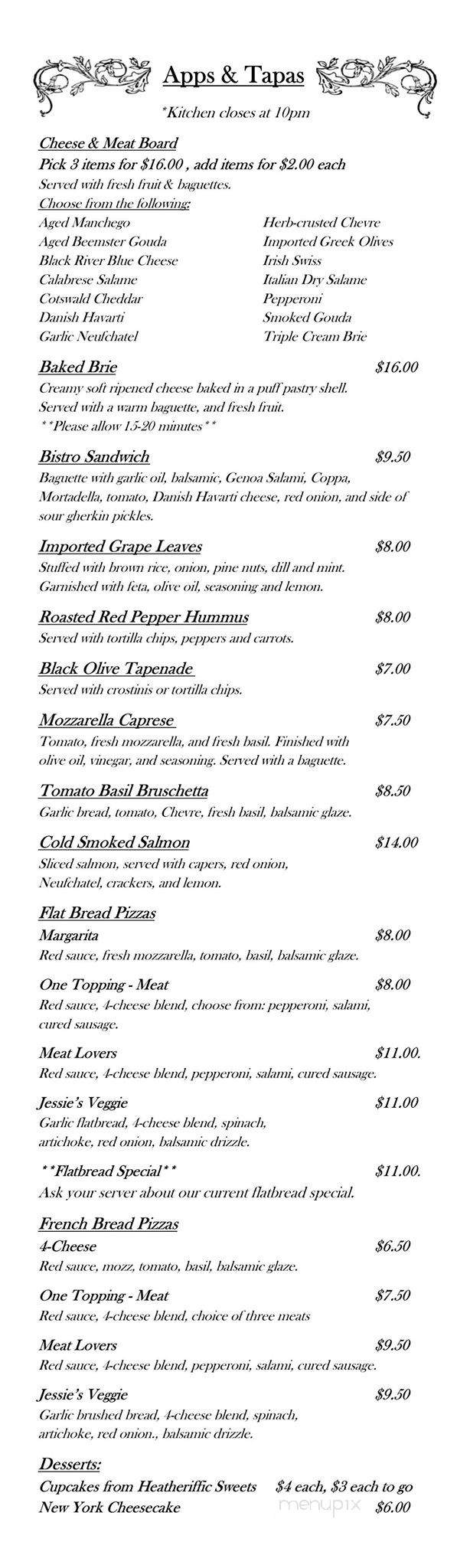 Corks Wine Bar - Willoughby, OH menu_pic
