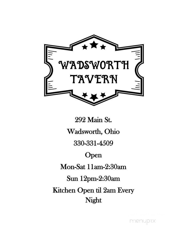 Wadsworth Tavern - Wadsworth, OH