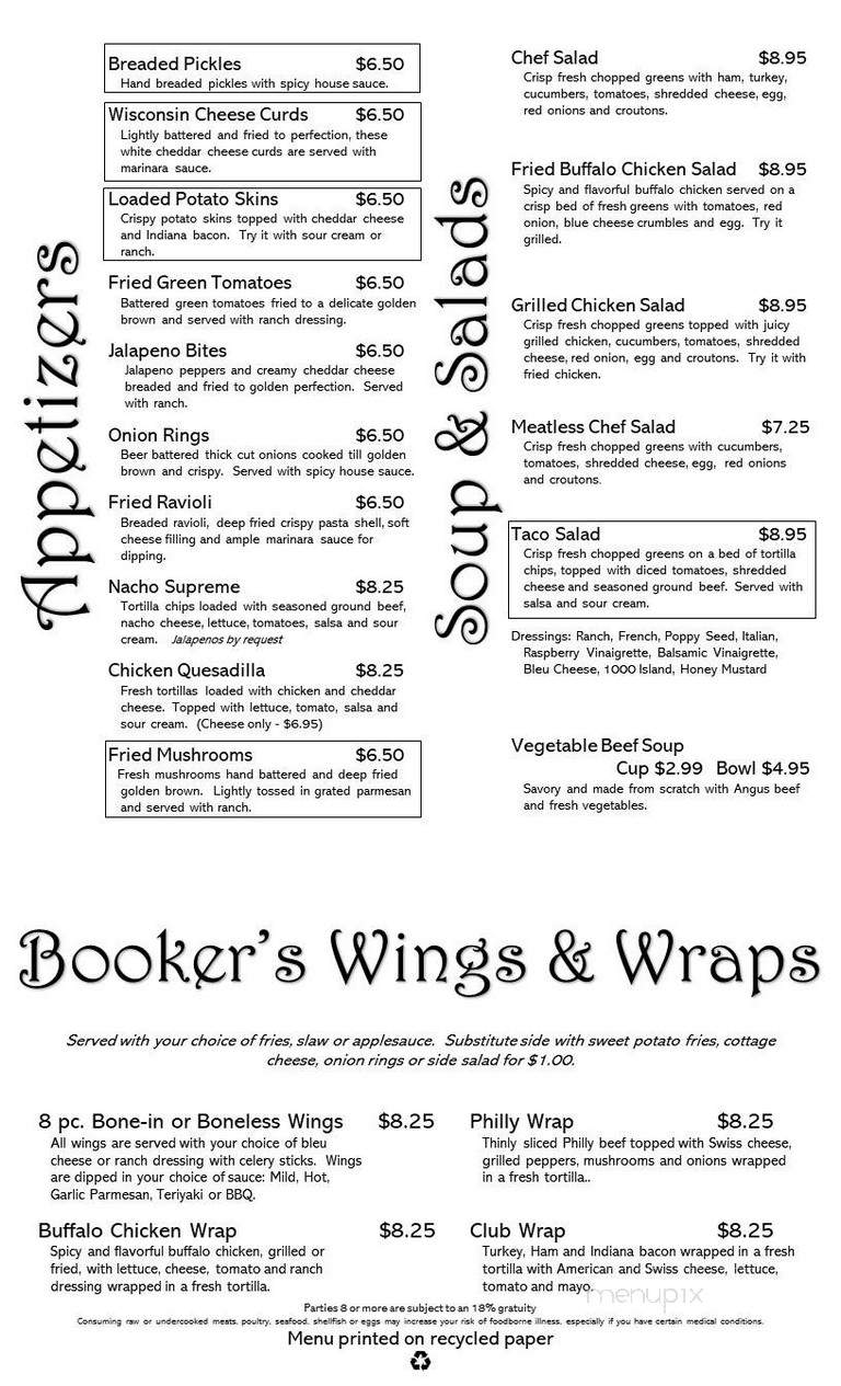 Bookers Bar & Grill - Kirklin, IN
