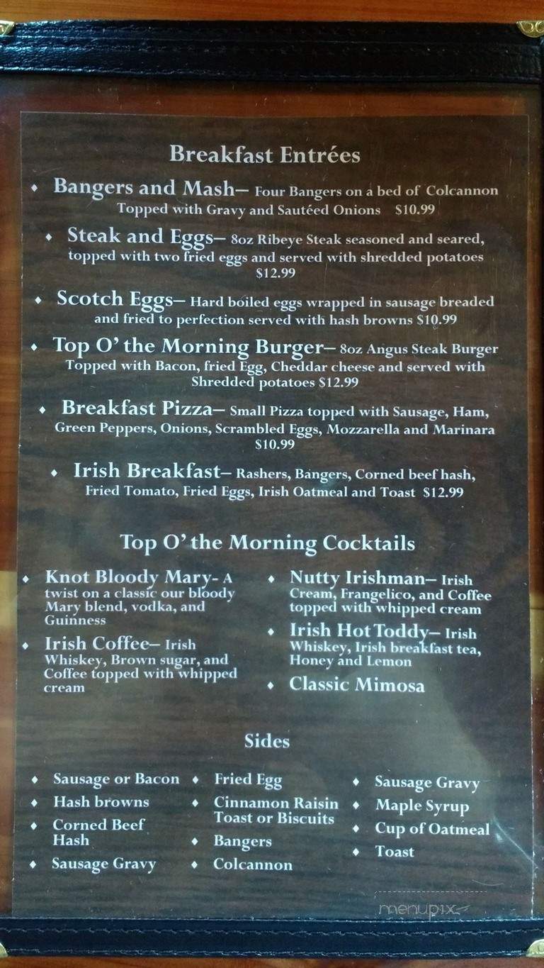 The Celtic Knot - Leonard, MI menu_pic