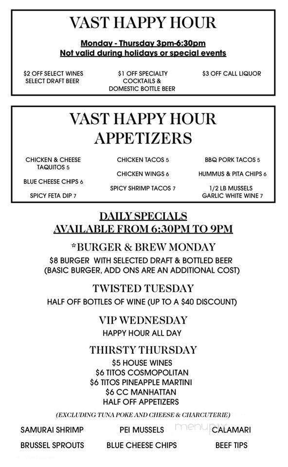 Vast Kitchen & Bar - Shelby Charter Township, MI