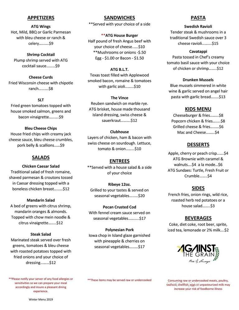 Against The Grain - Iowa City, IA menu_pic
