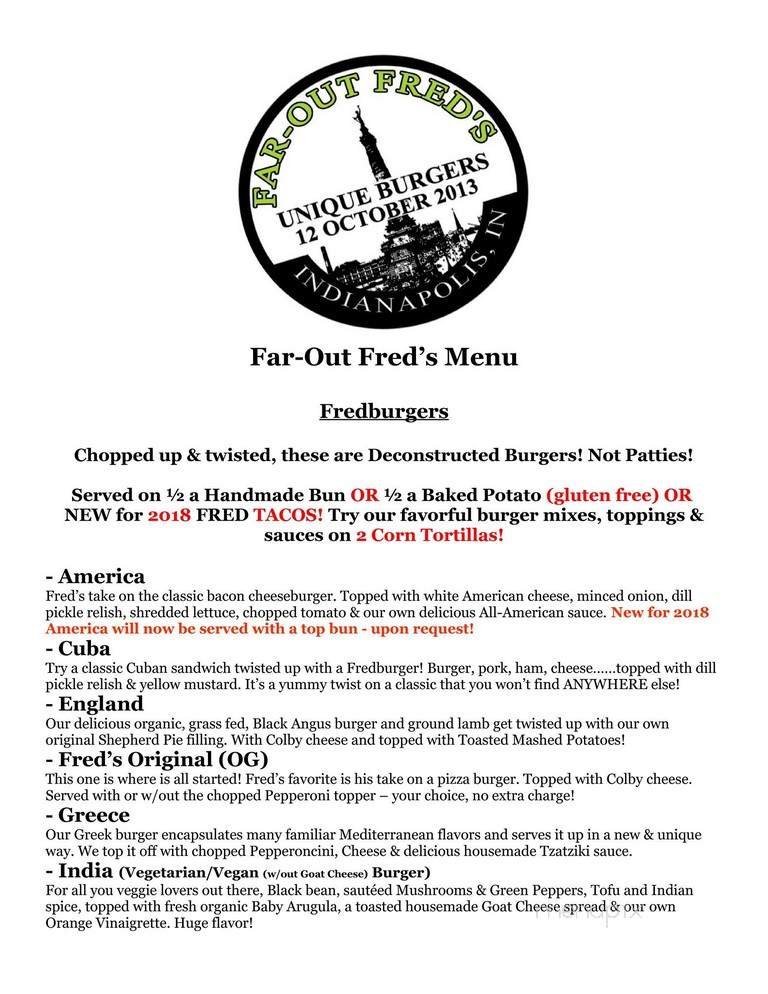 Far-Out Fred's Food Truck - Indianapolis, IN menu_pic