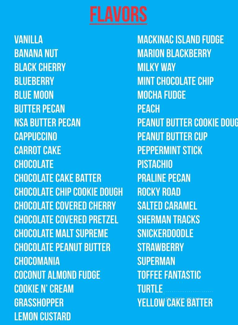 The Beach Bucket - Lake Charter Township, MI menu_pic