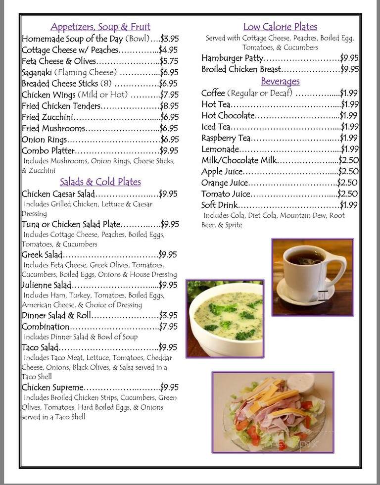 Marilyn's Family Restaurant - Monee, IL menu_pic