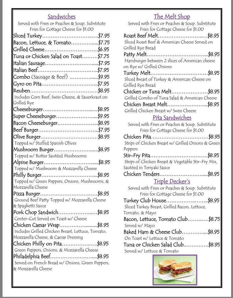 Marilyn's Family Restaurant - Monee, IL menu_pic