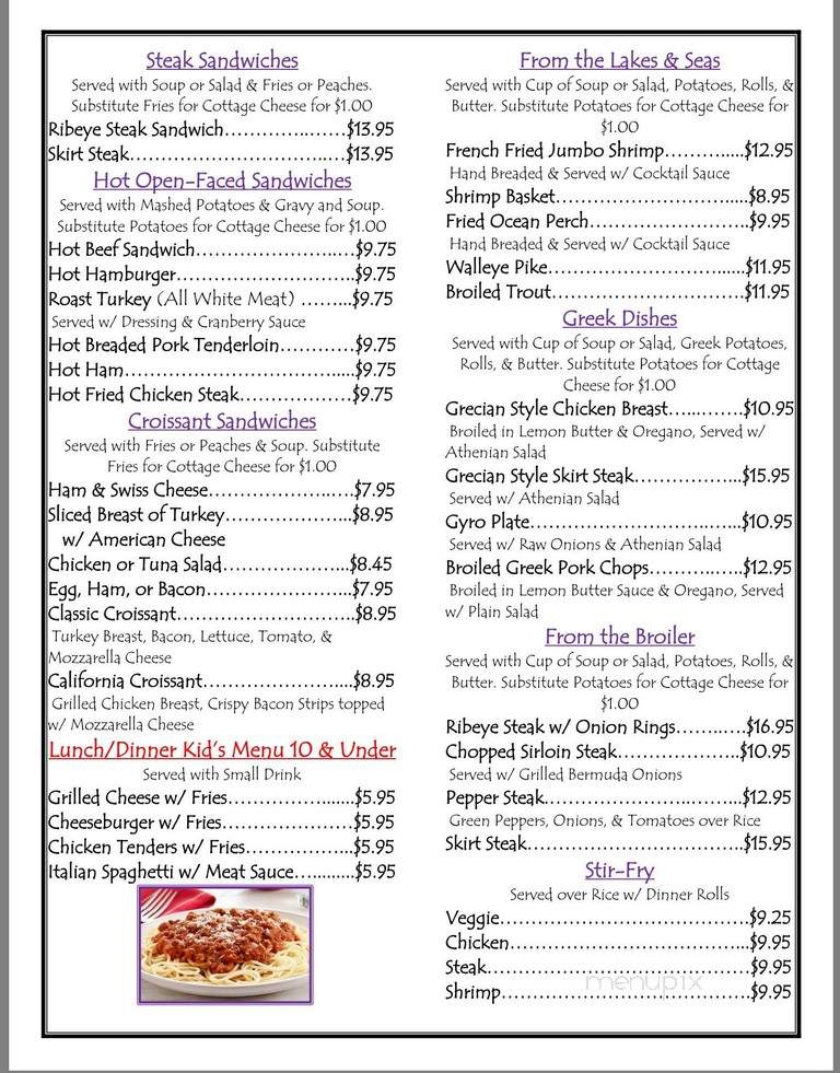 Marilyn's Family Restaurant - Monee, IL menu_pic