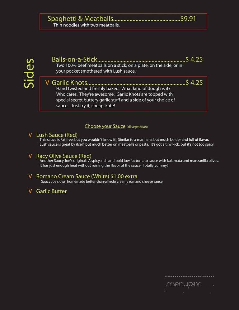 Dago Joe's - Clinton Township, MI menu_pic