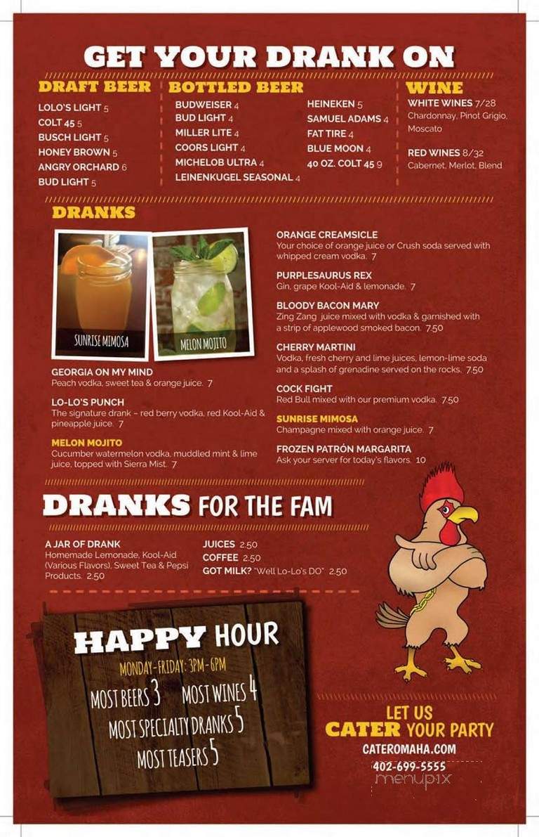 Lo-Lo's Chicken & Waffles - Omaha, NE menu_pic