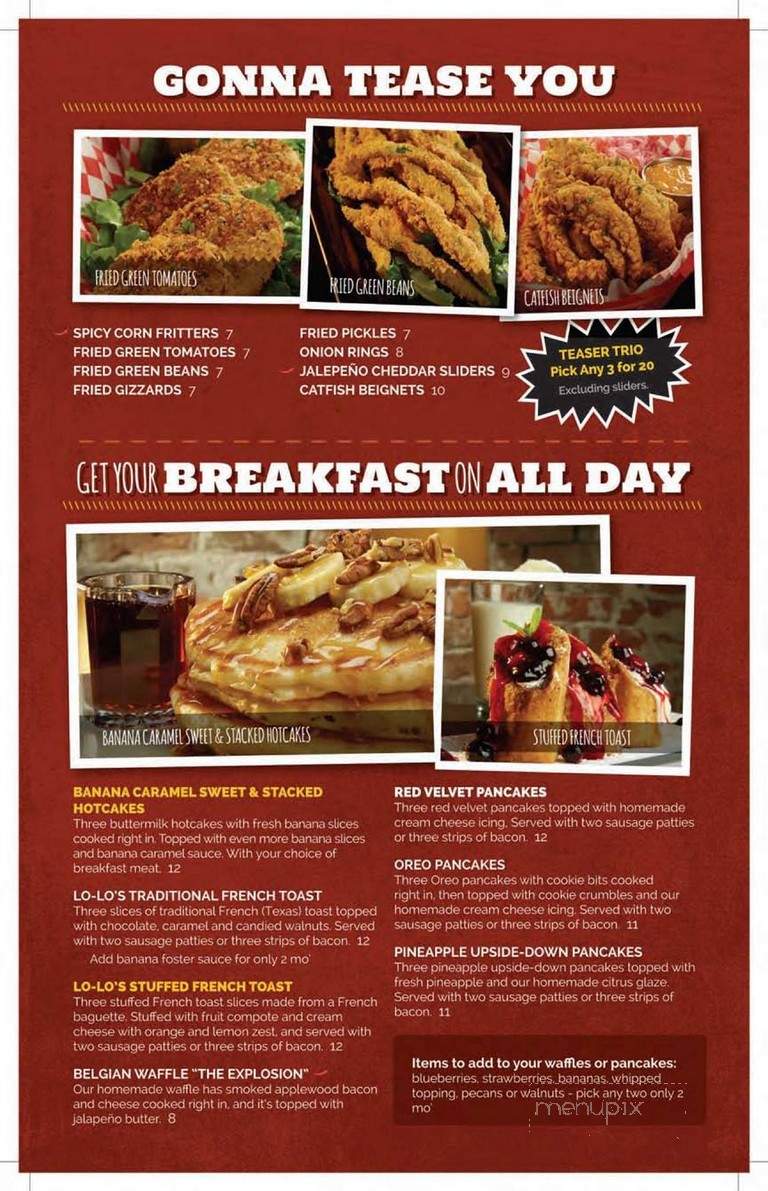 Lo-Lo's Chicken & Waffles - Omaha, NE menu_pic