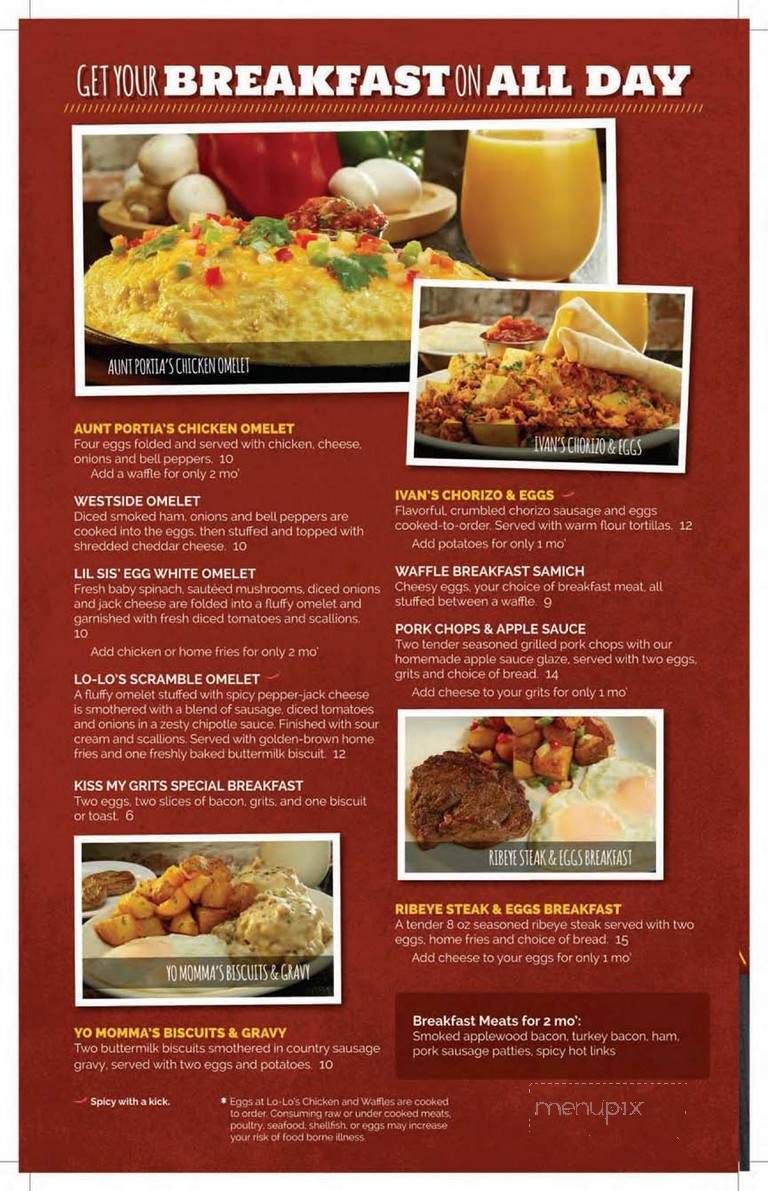 Lo-Lo's Chicken & Waffles - Omaha, NE menu_pic