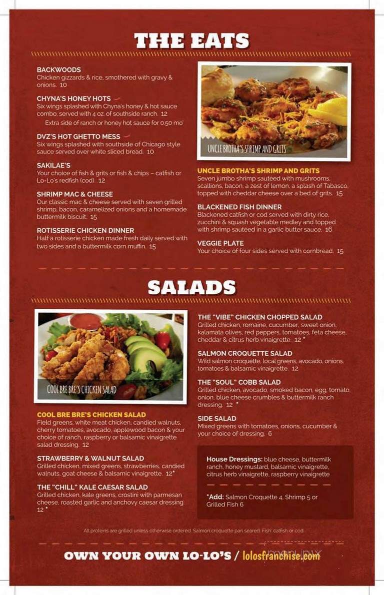 Lo-Lo's Chicken & Waffles - Omaha, NE menu_pic