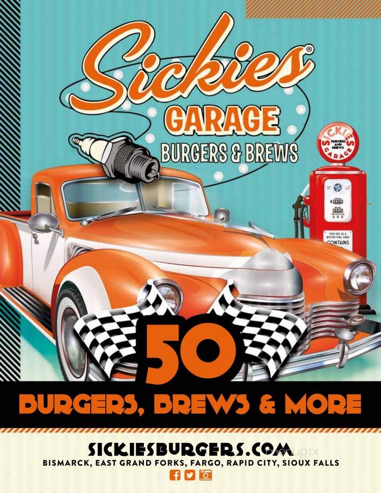 Sickies Garage Burgers & Brews - Bismarck, ND