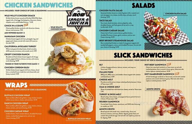 Sickies Garage Burgers & Brews - Bismarck, ND menu_pic