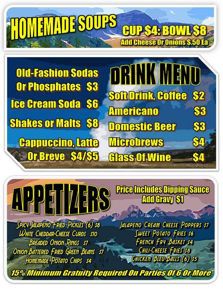 Doe Brothers Restaurant & Soda Fountain - Philipsburg, MT menu_pic