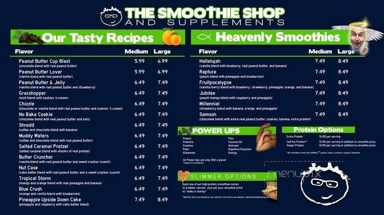 The Smoothie Shop - Lee's Summit, MO menu_pic