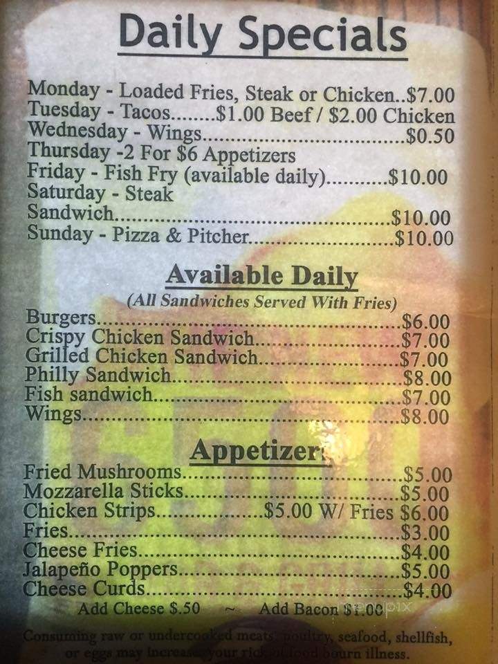 6500 Bar & Grill - West Allis, WI menu_pic