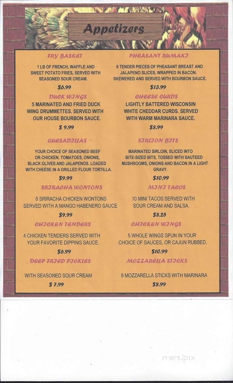 Wings North - Pine City, MN menu_pic