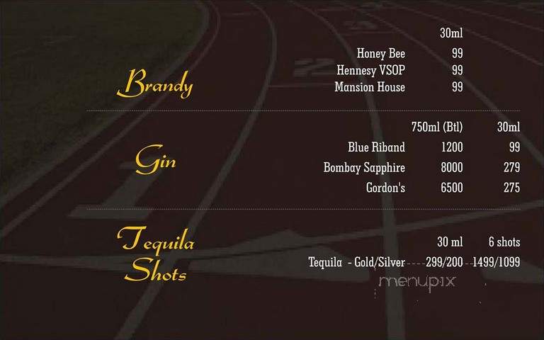 Playoffs Sports Lounge - Minneapolis, MN menu_pic