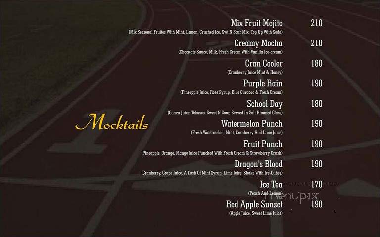 Playoffs Sports Lounge - Minneapolis, MN menu_pic