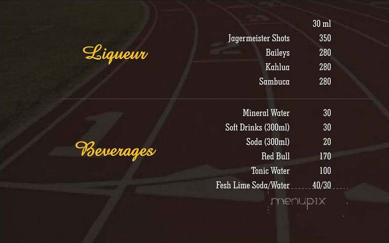 Playoffs Sports Lounge - Minneapolis, MN menu_pic