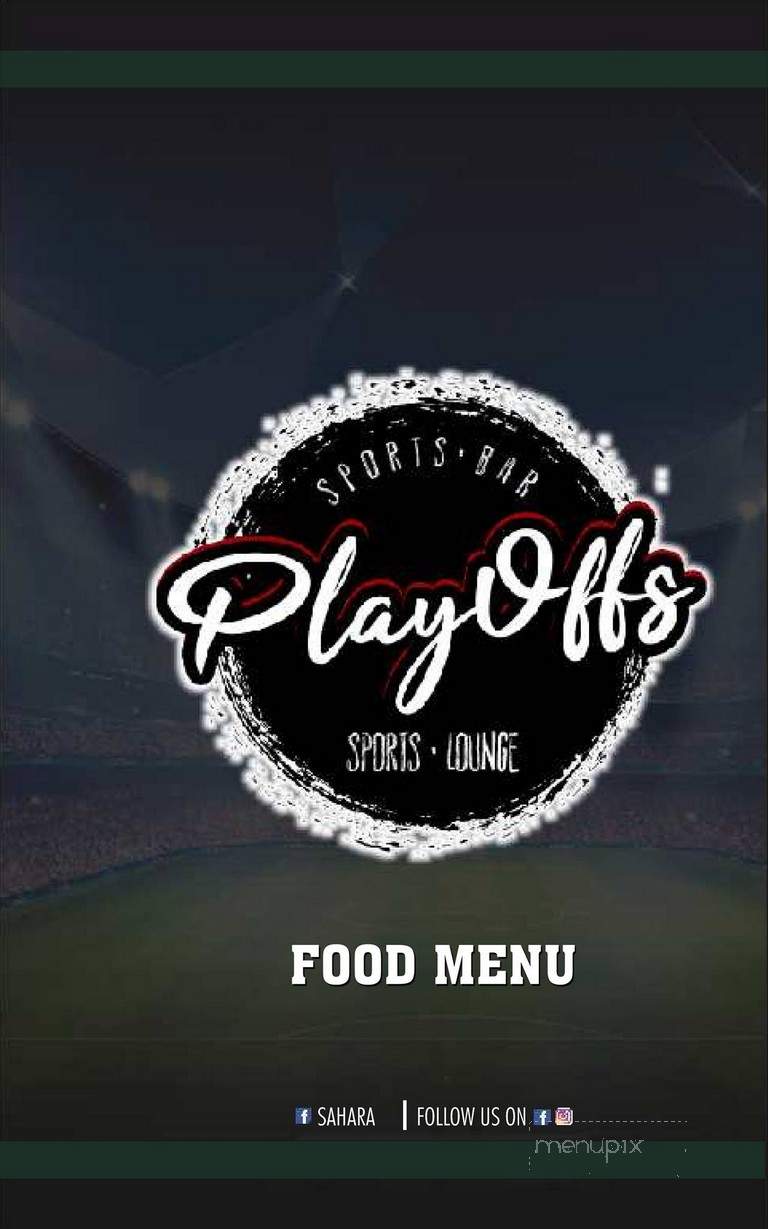 Playoffs Sports Lounge - Minneapolis, MN menu_pic