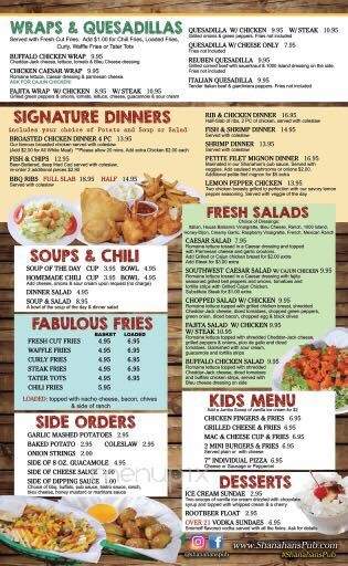 Shanahan's - Woodridge, IL menu_pic