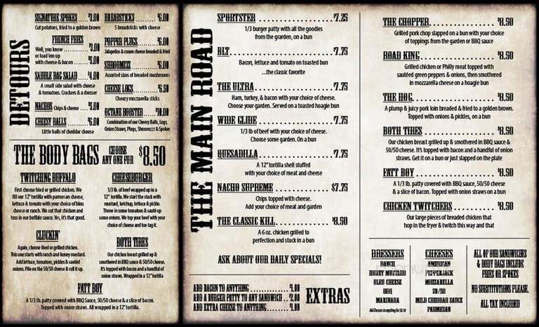 Twisted Spoke Saloon - Pekin, IL menu_pic