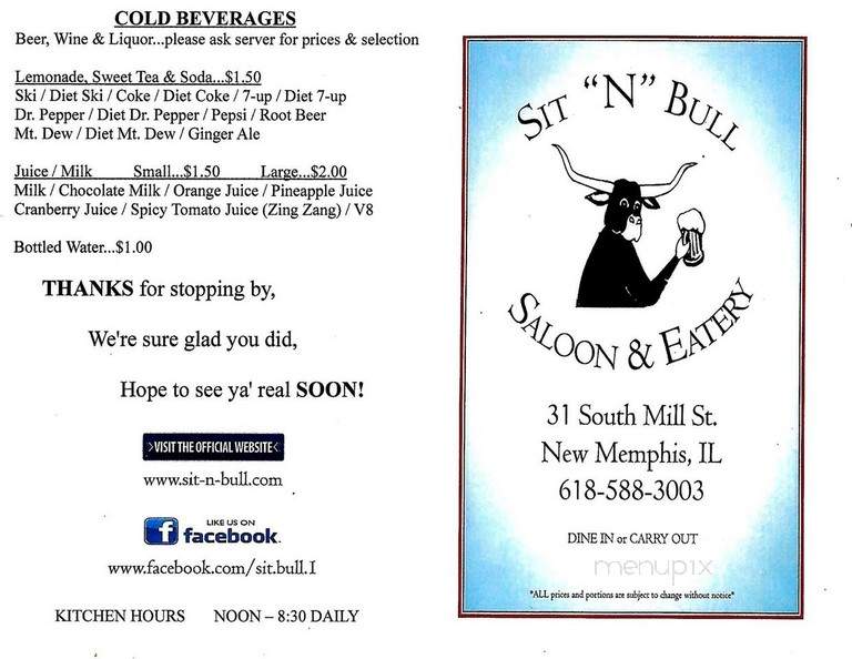 Sit 'N' Bull Saloon - New Memphis, IL
