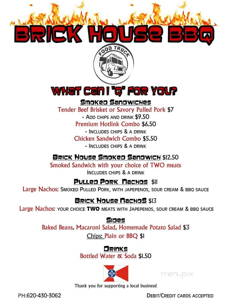Brickhouse BBQ - Wichita, KS menu_pic