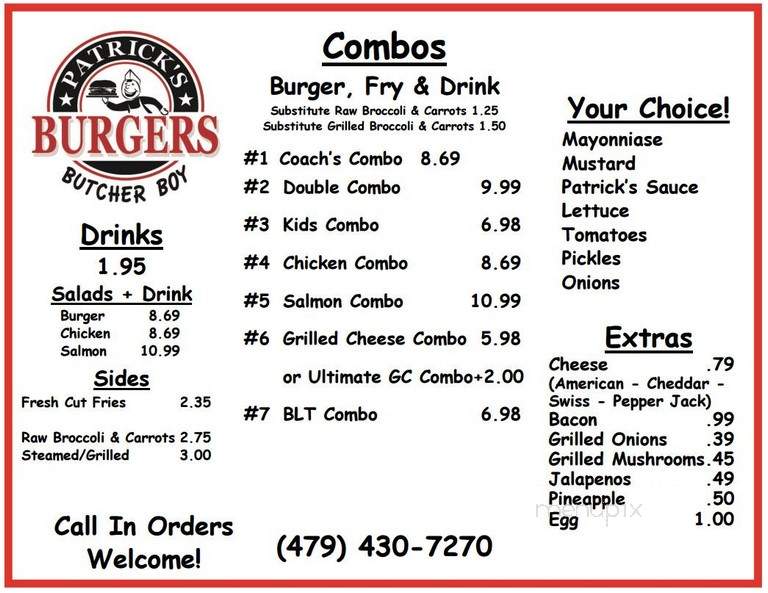 Patrick's Butcher Boy Burgers - Fort Smith, AR